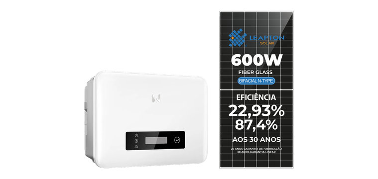 GERADOR DE ENERGIA SOLAR GOODWE INVERSOR ON GRID GW3300-XS 3.3 KW SEM ESTRUTURA
