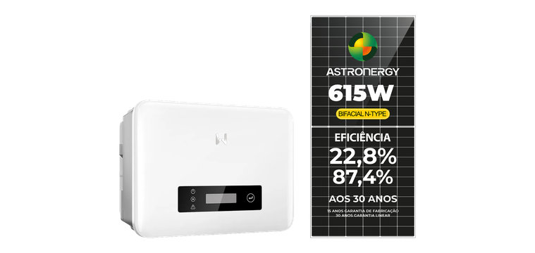 GERADOR DE ENERGIA SOLAR GOODWE INVERSOR GW3300-XS 3.3 KW SEM ESTRUTURA